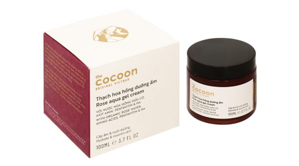Thạch hoa hồng Cocoon nuôi dưỡng, khóa ẩm da suốt 24 giờ hũ 100ml