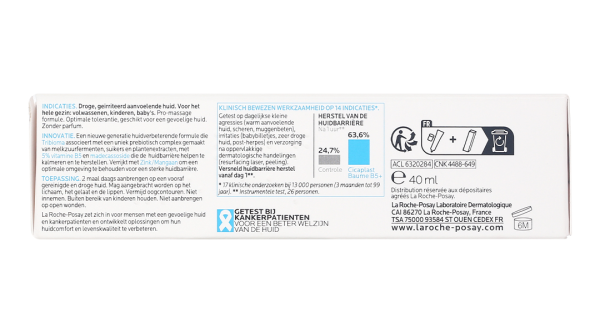 Kem dưỡng La Roche-Posay Cicaplast Baume B5 phục hồi da tuýp 40ml