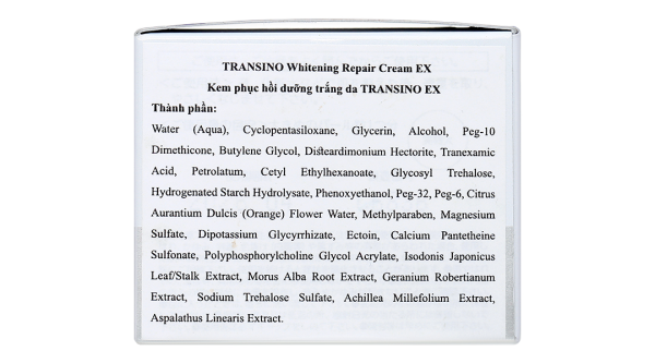 Kem dưỡng trắng da Transino Whitening Repair Cream EX dưỡng ẩm phục hồi da hũ 35g
