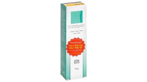 Kem Sodermix trị sẹo, viêm da cơ địa tuýp 15g