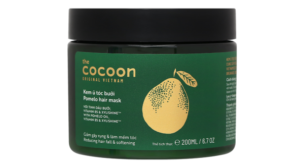 Kem ủ tóc bưởi Cocoon giảm gãy rụng và làm mềm tóc hũ 200ml