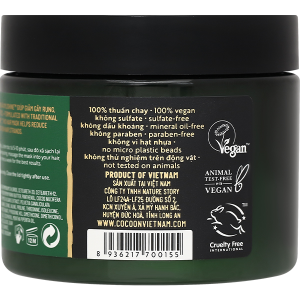Kem ủ tóc bưởi Cocoon giảm gãy rụng và làm mềm tóc hũ 200ml