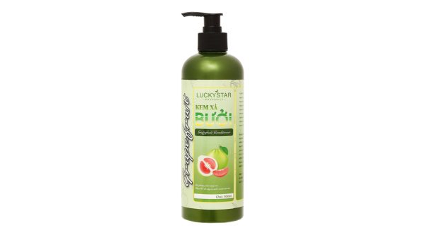 Kem xả Bưởi Lucky Star giúp phục hồi tóc mềm mượt óng ả chai 500ml