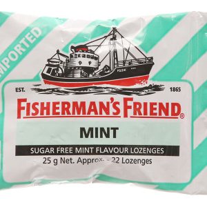 Kẹo cay Con Tàu Fisherman's Friend không đường vị bạc hà gói 25g