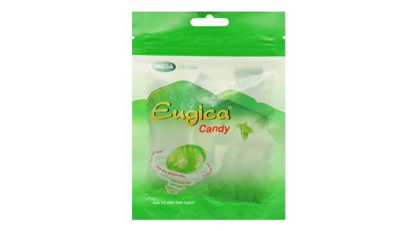 Kẹo ngậm thảo dược Eugica Candy giảm ho, đau họng gói 15 viên
