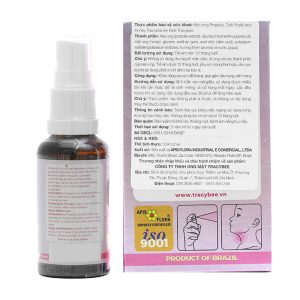 Xịt họng keo ong Tracybee trái cây giảm đau họng, viêm họng chai 30ml