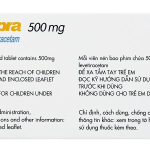 Keppra 500mg trị các cơn động kinh (6 vỉ x 10 viên)