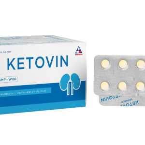 Ketovin phòng, trị rối loạn chuyển hóa protein ở suy thận mạn (10 vỉ x 10 viên)