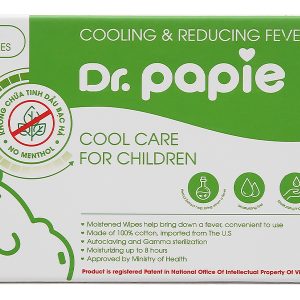 Khăn hạ sốt Dr.Papie 0+ cho bé (5 gói x 5 miếng)