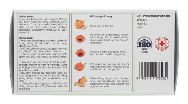 Khăn hạ sốt Dr.Papie 0+ cho bé (5 gói x 5 miếng)