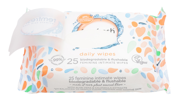 Khăn ướt vệ sinh vùng kín hàng ngày Femfresh Intimate Skin Care Daily Wipes gói 25 miếng