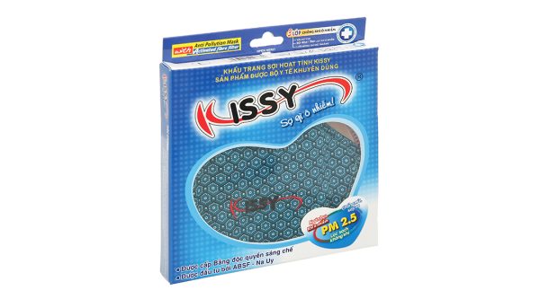 Khẩu trang vải Kissy 3 lớp size L hộp 1 cái