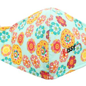 Khẩu trang vải Kissy 3 lớp có họa tiết size M hộp 1 cái