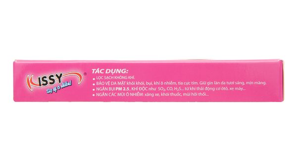 Khẩu trang vải trẻ em Kissy 3 lớp có họa tiết hộp 1 cái