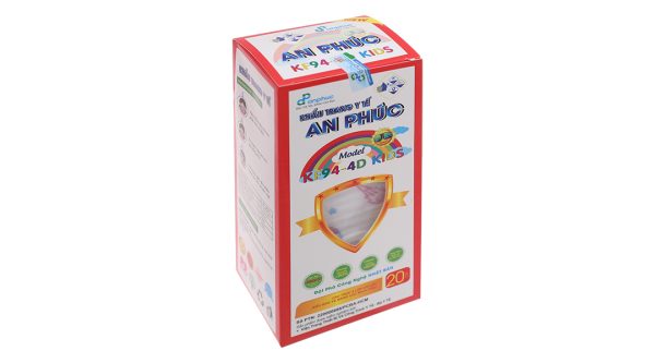 Khẩu trang y tế trẻ em An Phúc K94-4D 3 lớp có họa tiết hộp 20 cái