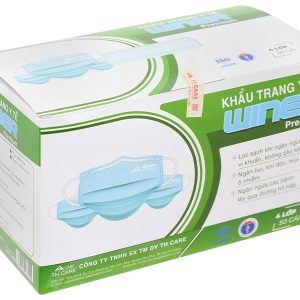 Khẩu trang y tế Winer 4 lớp màu xanh hộp 50 cái