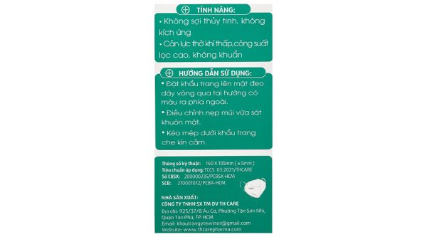 Khẩu trang y tế Winer N95 4 lớp màu trắng hộp 10 cái