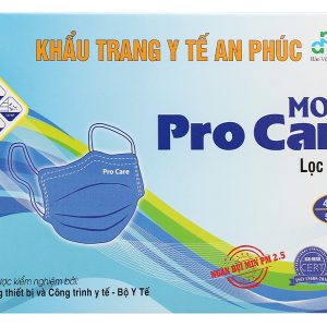 Khẩu trang y tế An Phúc 4 lớp màu xanh hộp 50 cái