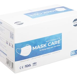 Khẩu trang y tế Mask Care 4 lớp màu trắng hộp 50 cái