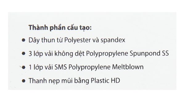 Khẩu trang y tế Trí Đức 4 lớp màu trắng hộp 50 cái