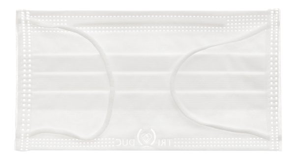Khẩu trang y tế Trí Đức 4 lớp màu trắng hộp 50 cái