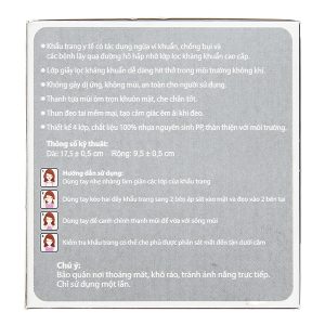 Khẩu trang y tế Trí Đức 4 lớp màu xám hộp 50 cái