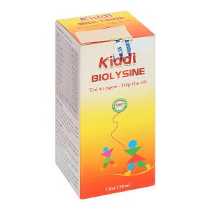 Dung dịch uống Kiddi Biolysine giúp ăn ngon miệng, tăng cường hấp thu chai 120ml