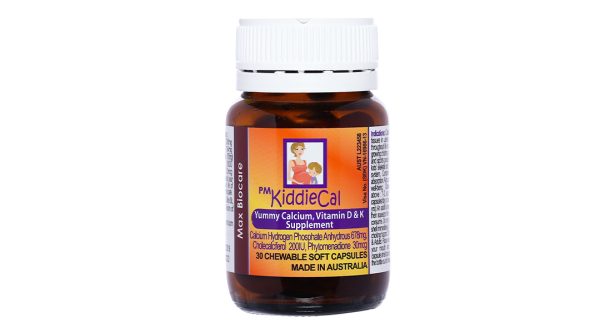 Viên nhai Pm KiddieCal bổ sung canxi và vitamin D chai 30 viên