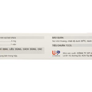 Viên sủi Kidpredni 5mg hỗ trợ kháng viêm, ức chế miễn dịch (5 vỉ x 10 viên)