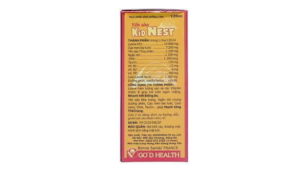 Yến Sào Kid Nest giúp kích thích ăn ngon cho trẻ chai 120ml