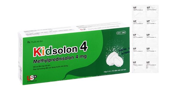 Viên sủi Kidsolon 4 hỗ trợ kháng viêm, giảm miễn dịch (5 vỉ x 10 viên)