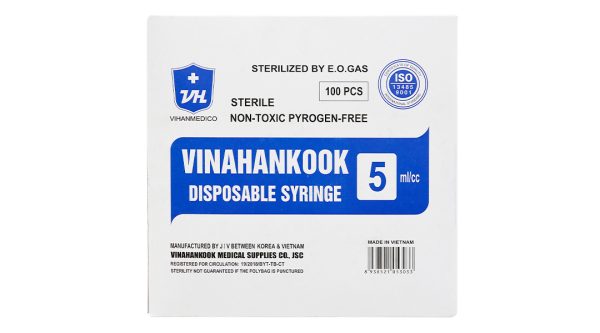 Bơm kim tiêm Vinahankook (5ml/cc) hộp 100 cái