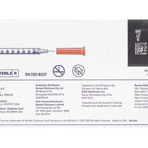 Bơm kim tiêm Insulin BD Ultra-Fine II 30G x 8mm (1ml/100U) hộp 100 cái