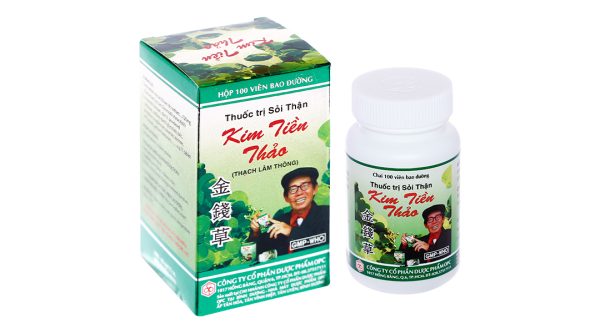 Viên bao đường Kim Tiền Thảo OPC trị sỏi đường tiết niệu, sỏi thận chai 100 viên