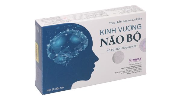 Kinh Vương Não Bộ tăng tuần hoàn não, cải thiện chức năng não bộ hộp 30 viên