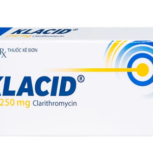 Klacid 250mg trị viêm amidan, viêm tai giữa (1 vỉ x 10 viên)