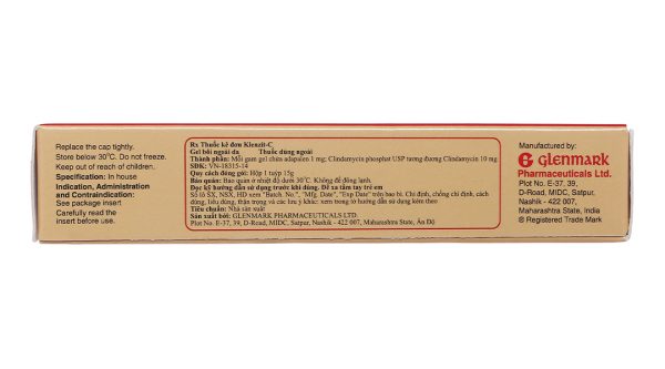 Klenzit-C Gel trị mụn trứng cá tuýp 15g