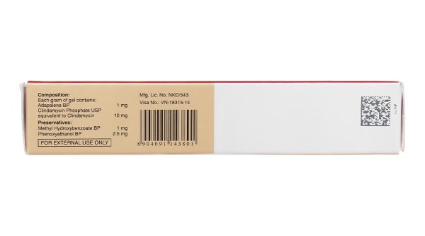 Klenzit-C Gel trị mụn trứng cá tuýp 15g