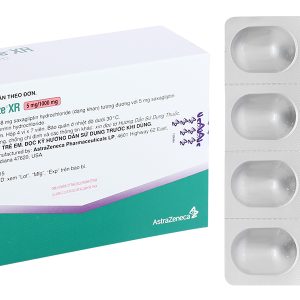 Komboglyze XR 5mg/1000mg trị đái tháo đường tuýp 2 (4 vỉ x 7 viên)