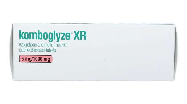 Komboglyze XR 5mg/1000mg trị đái tháo đường tuýp 2 (4 vỉ x 7 viên)