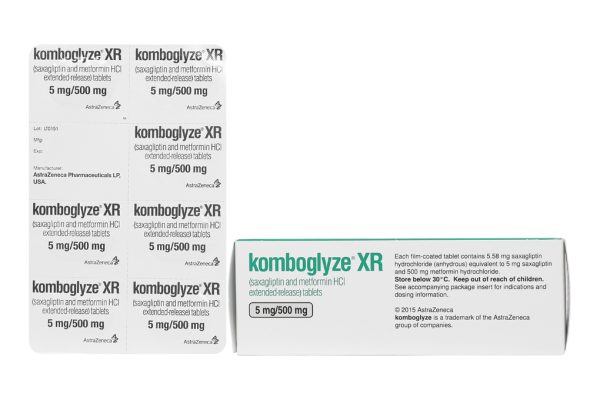 Komboglyze XR 5mg/500mg trị đái tháo đường (4 vỉ x 7 viên)