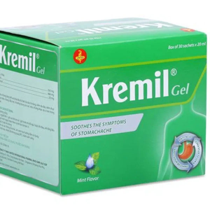 Kremil Gel trị viêm loét dạ dày, tá tràng (30 gói x 20ml)