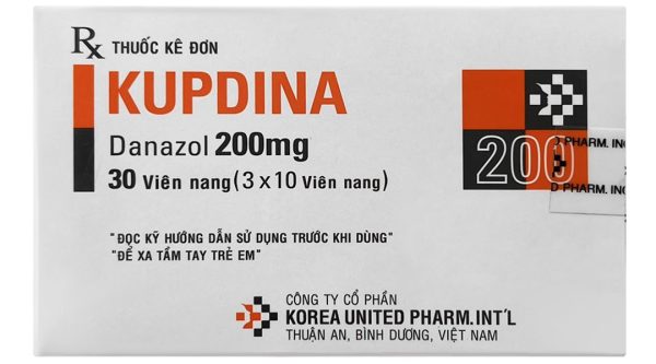 Kupdina 200mg trị lạc nội mạc tử cung (3 vỉ x 10 viên)