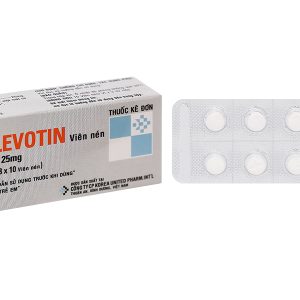 Kuplevotin 25mg trị rối loạn chức năng tiêu hóa (3 vỉ x 10 viên)