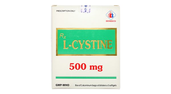 L-Cystine Domesco 500mg trị rối loạn dưỡng tóc và móng (12 vỉ x 5 viên)