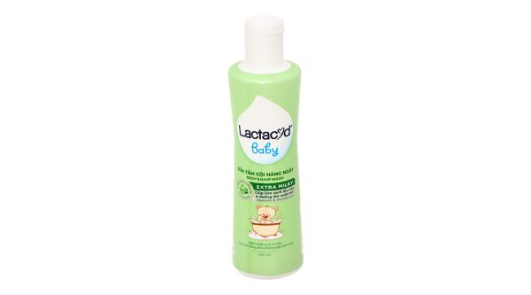 Sữa tắm gội Lactacyd Baby Extra Milky bảo vệ da và tóc cho bé chai 250ml