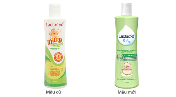 Sữa tắm gội Lactacyd Baby Extra Milky bảo vệ da và tóc cho bé chai 250ml