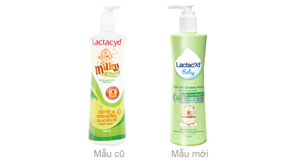 Sữa tắm gội Lactacyd Baby Extra Milky bảo vệ da và tóc cho bé chai 500ml