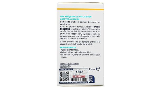 Lăn khử mùi Etiaxil giúp khử mùi hôi dưới cánh tay cho da nhạy cảm chai 15ml