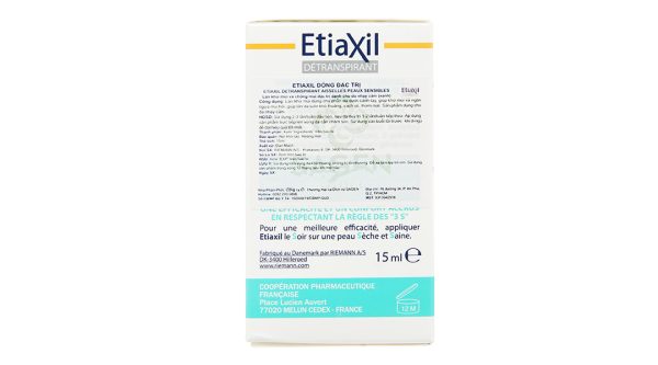 Lăn khử mùi Etiaxil giúp khử mùi hôi dưới cánh tay cho da nhạy cảm chai 15ml